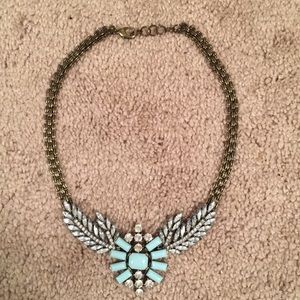 J.Crew Frost blue gemstone necklace